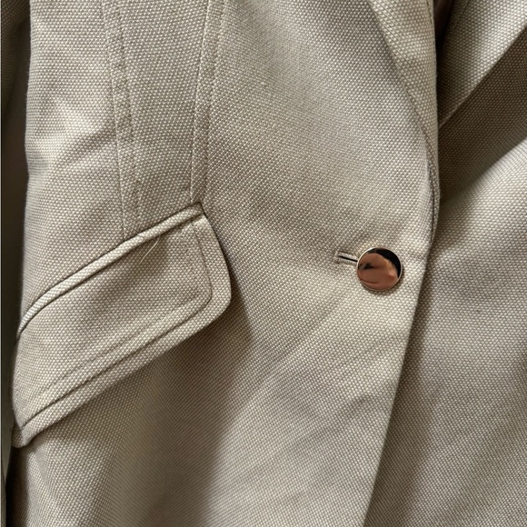Calvin Klein Women's Beige Blazer Size 0 - Picture 3 of 7